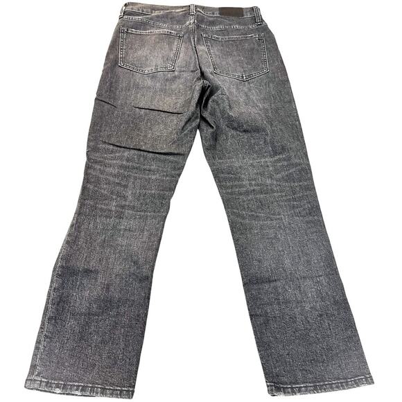 Madewell The Perfect Vintage Crop Jean Charcoal Black Zip Fly Denim Size 27 - Picture 3 of 8